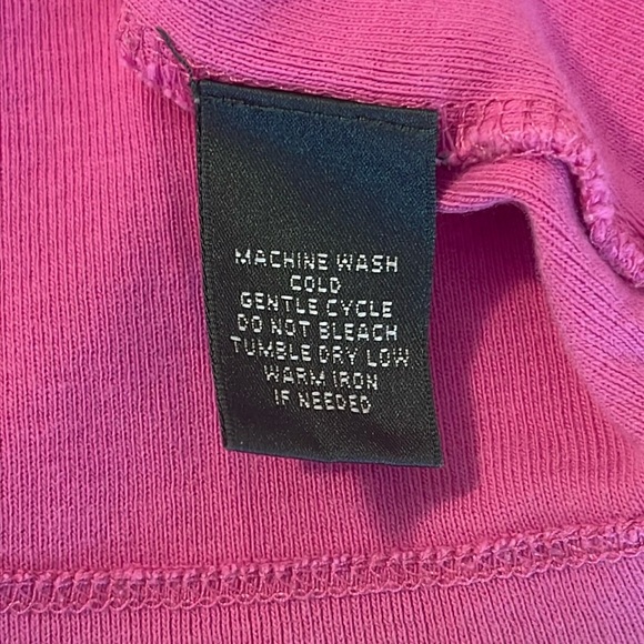 LAUREN RALPH LAUREN SOLID PINK LONG SLEEVE TSHIRT SZ LARGE - Picture 4 of 5